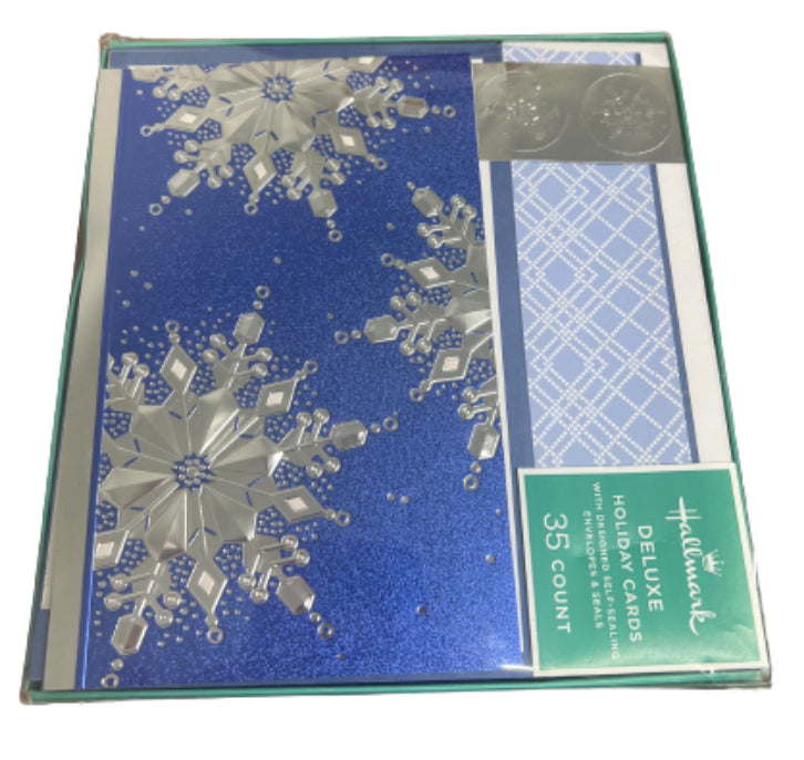 Hallmark Deluxe Holiday Cards with Designed Self-Sealing Envelopes & Seals