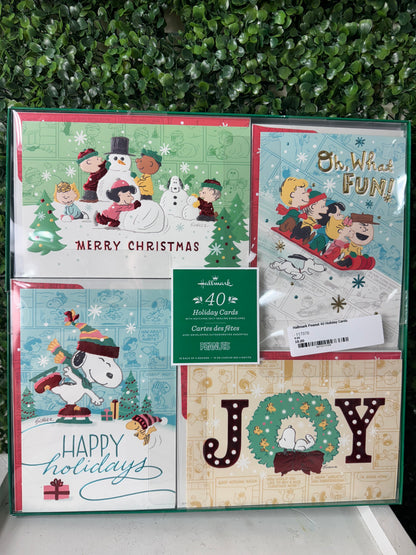 Hallmark Peanut 40 Holiday Cards