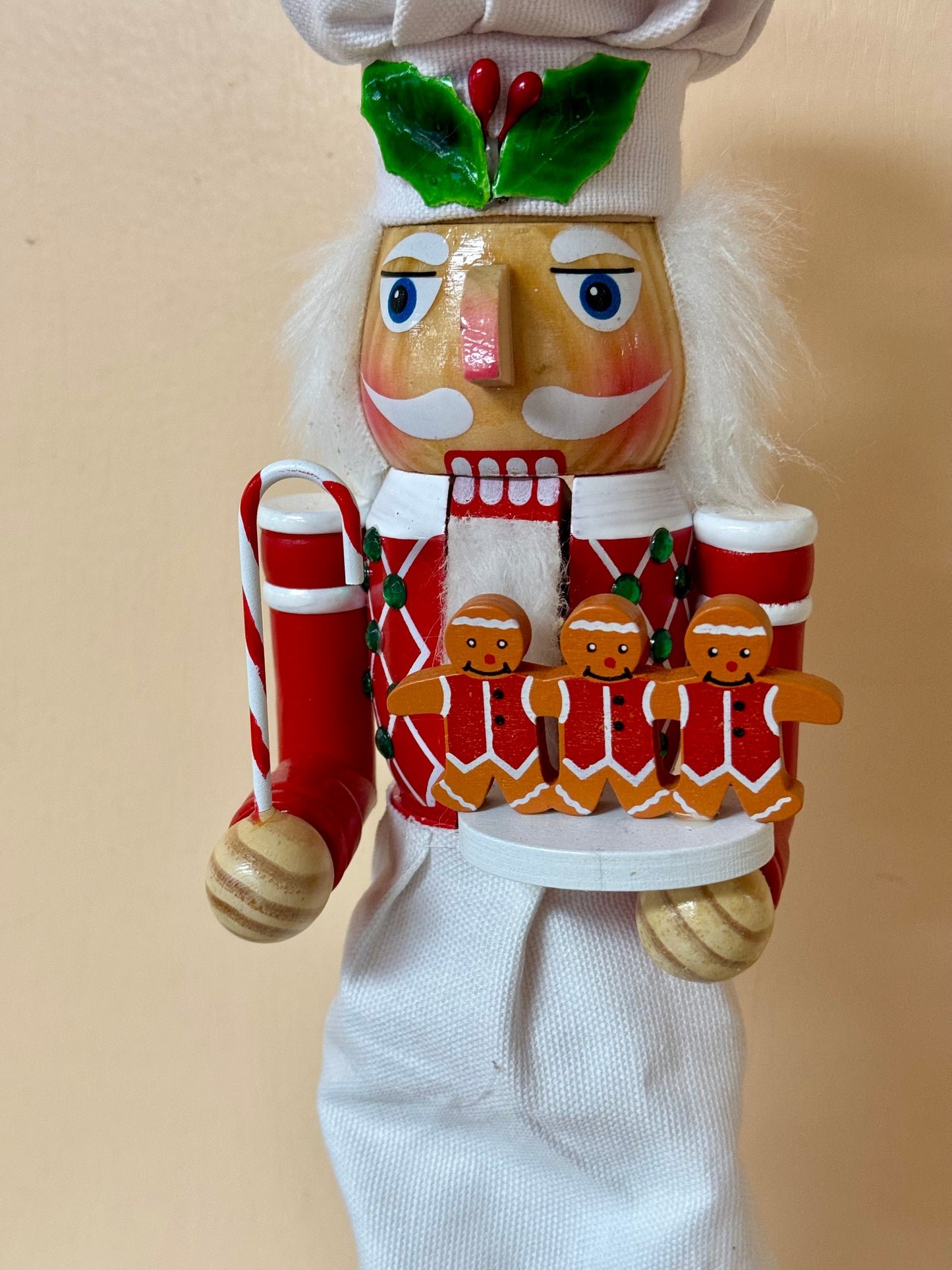 15 Inch Wood Candy Chef Nutcrackers Two Styles