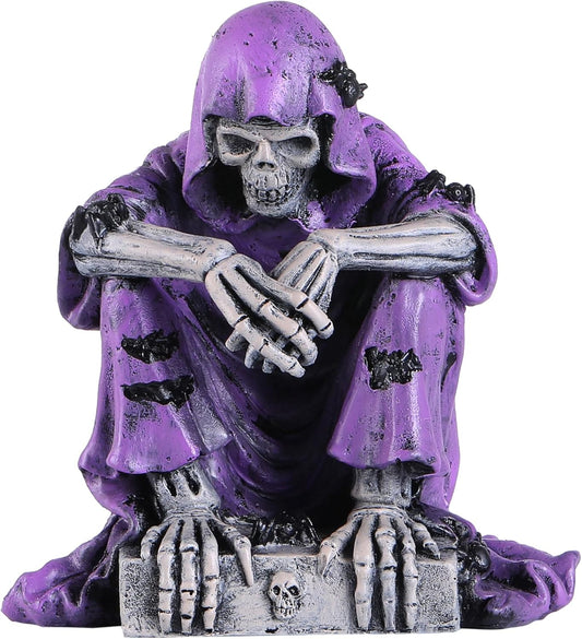 Joogour Halloween Gothic Skeleton Decor with Grim Reaper Statue