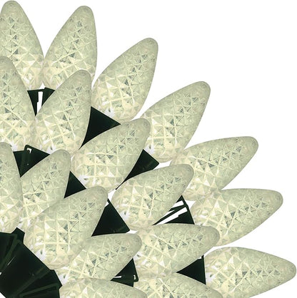 100 Count C7 LED Warm White Lights Open Box