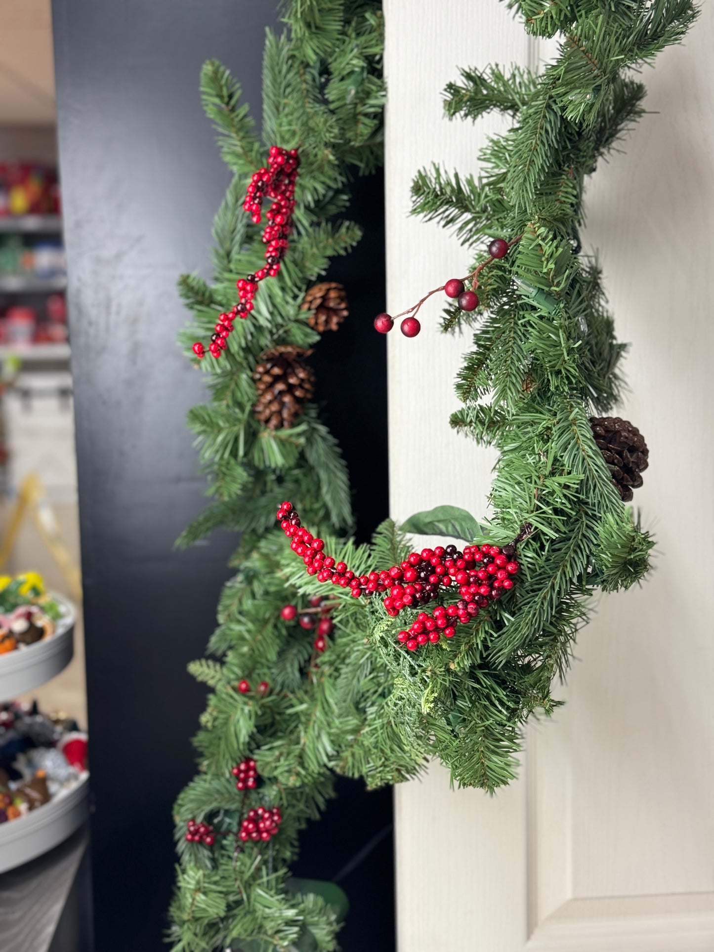 9 Foot Windslow Fir Battery Operated Garland