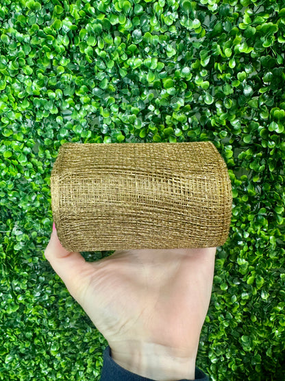 4 Inch By 10 Yards Gold Designer Netting