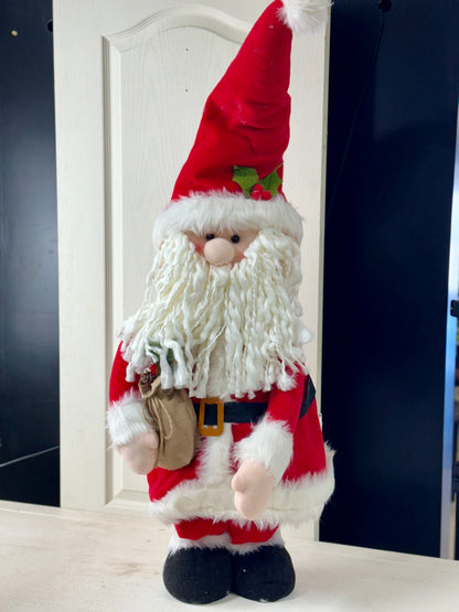 42 Inch Holiday Telescoping Santa And Mrs. Claus