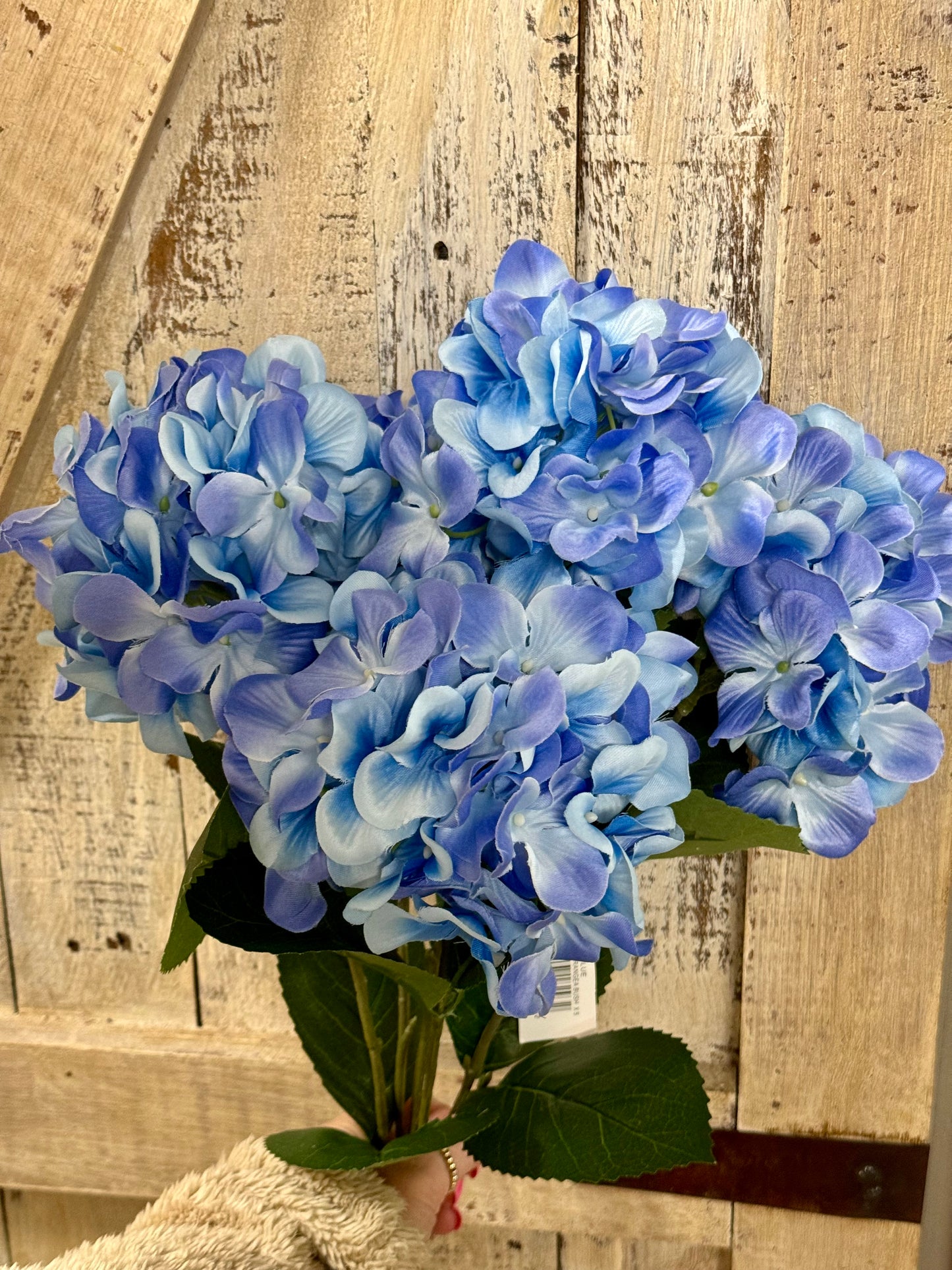 20.5 Inch Blue Hydrangea Bush