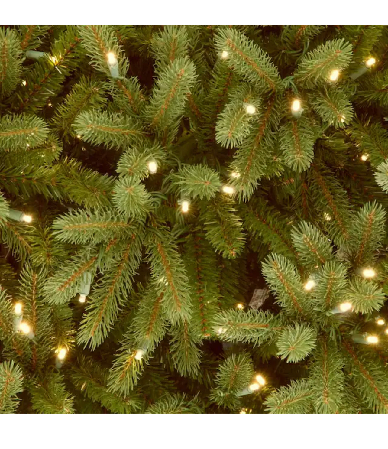 National Tree Company 7.5 ft. Feel Real Jersey Fraser Fir Hinged Artificial Christmas Tree with 1250 Clear Lights