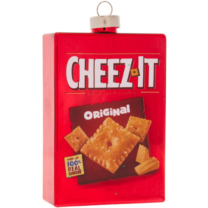 Kat And Annie Cheeky Cheez-It Glass Ornament