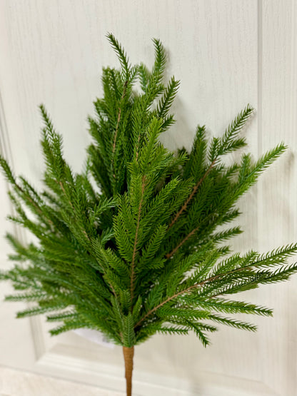 20 Inch Norfolk Artificial Pine Bush