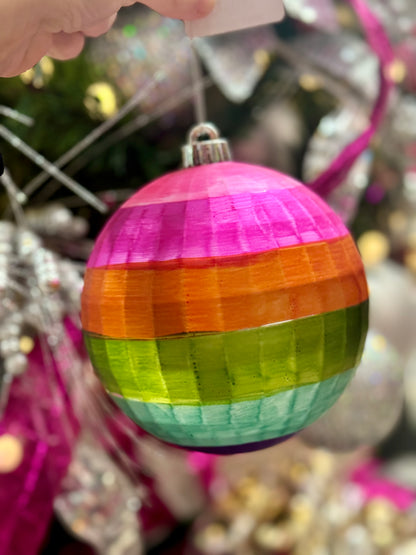 6 Inch Colorful Disco Ball Ornament