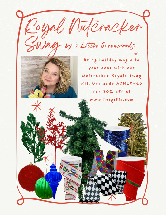 Royal Nutcracker Swag Kit By 3 Little Greenwoods