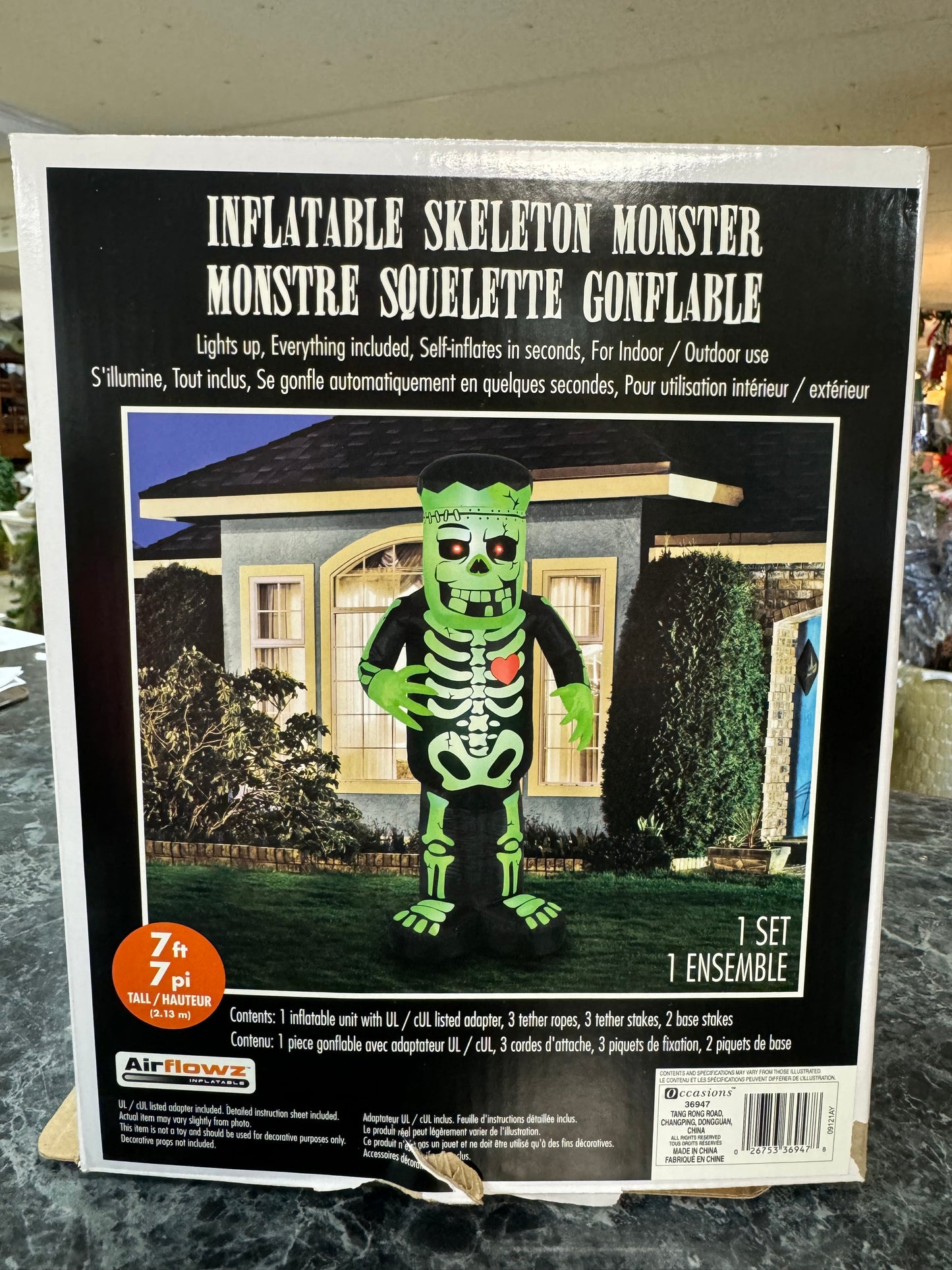 Halloween Inflatable Skeleton Monster