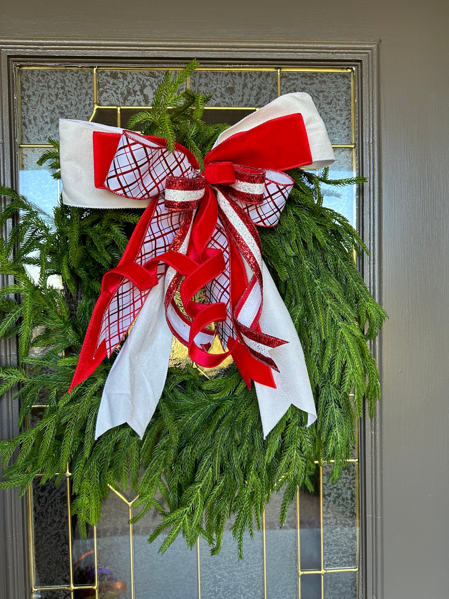 24 Inch Natural Touch Branch Norfolk Pine Wreath