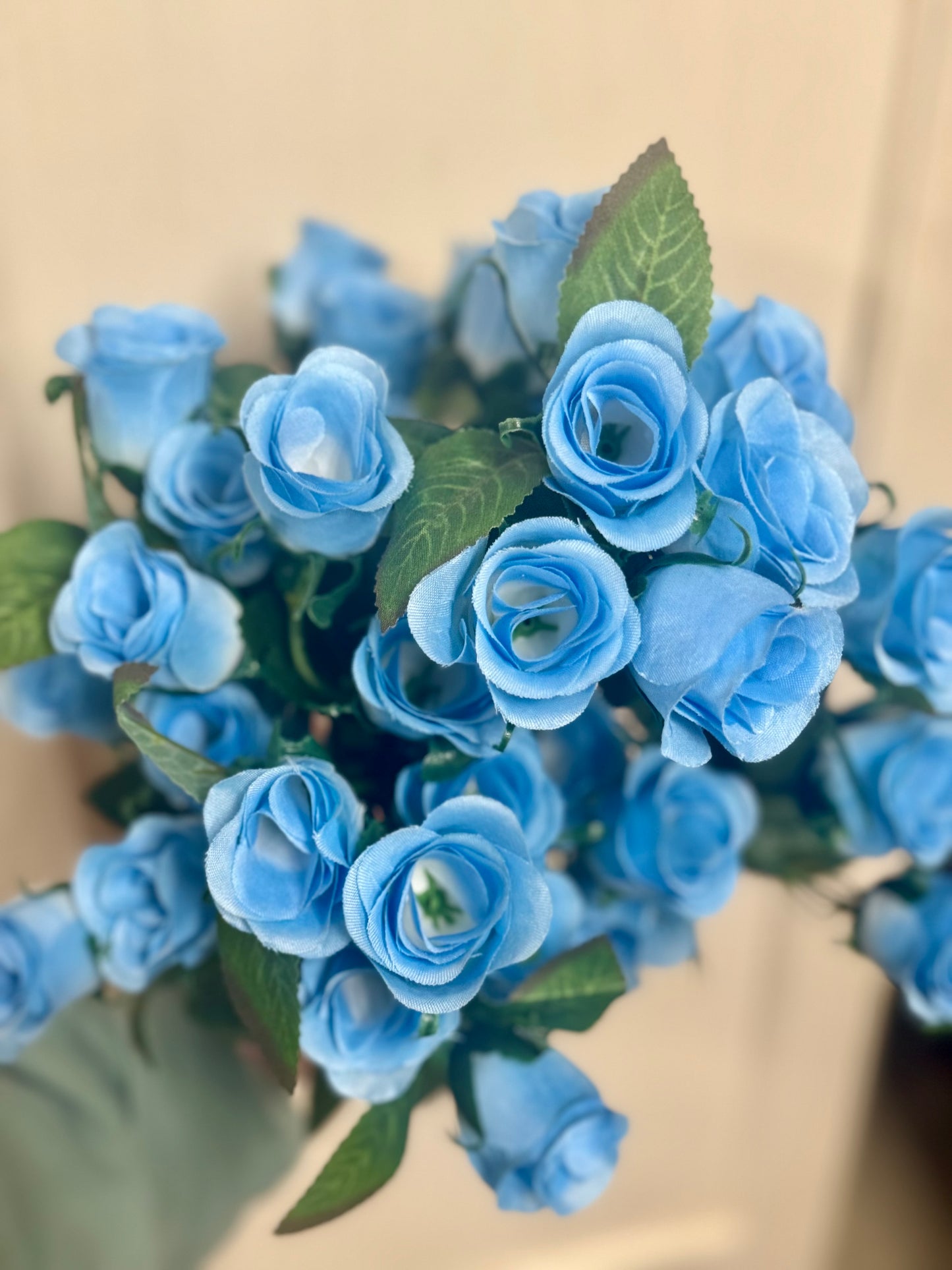 19 Inch Blue Rose Bud Bush