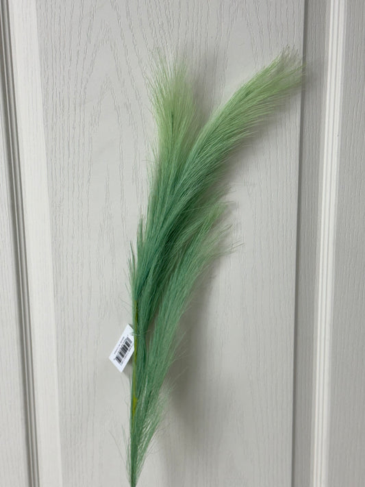 32.75 Inch Mint Green Fabric Grass Plume Spray