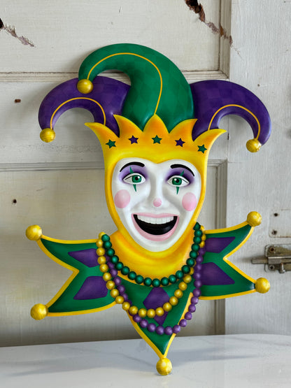 15 Inch Mardi Gras Jester Sign