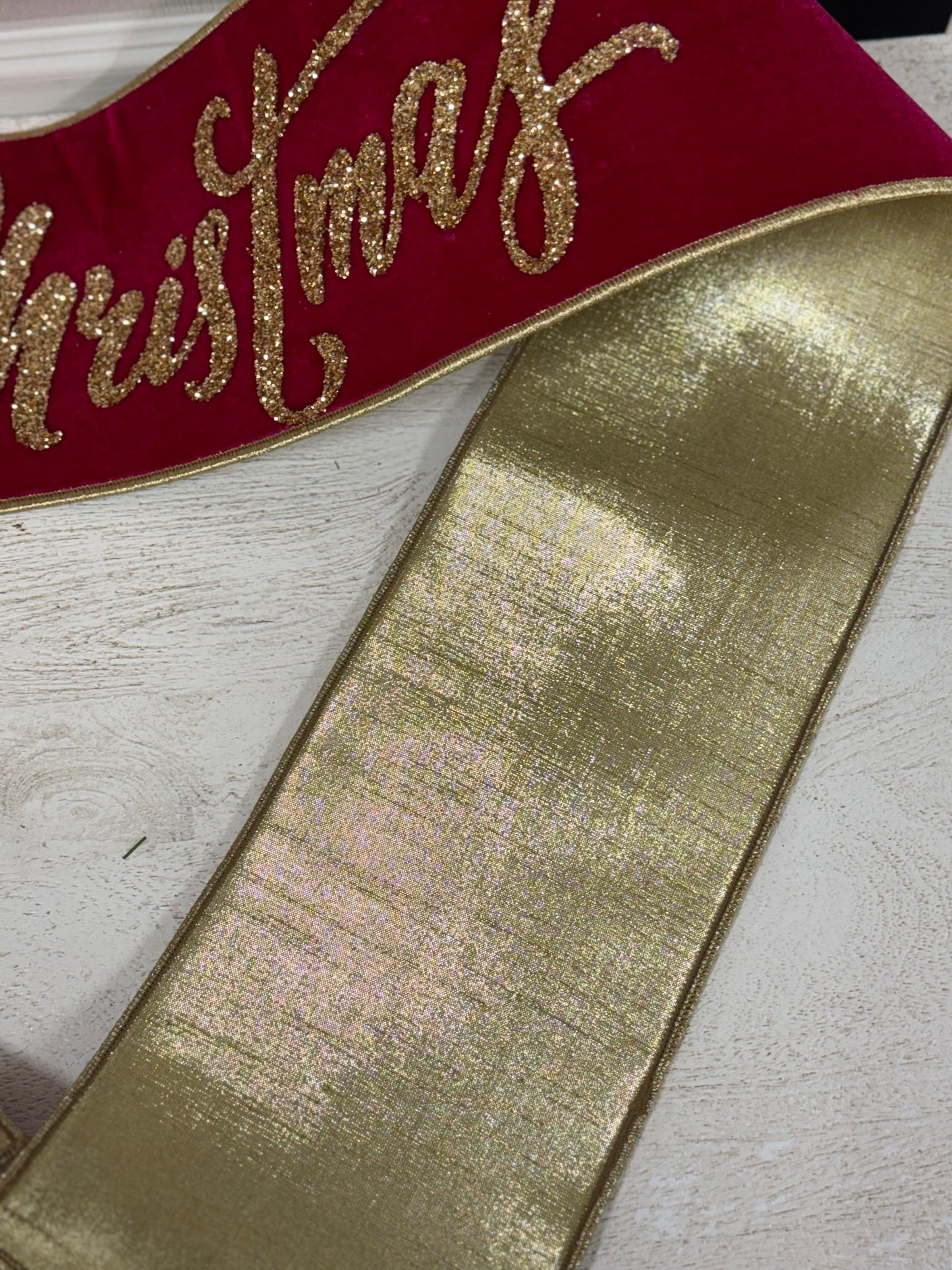 6 Inch By 70 Inch Hot Pink And Gold Merry Christmas Banner