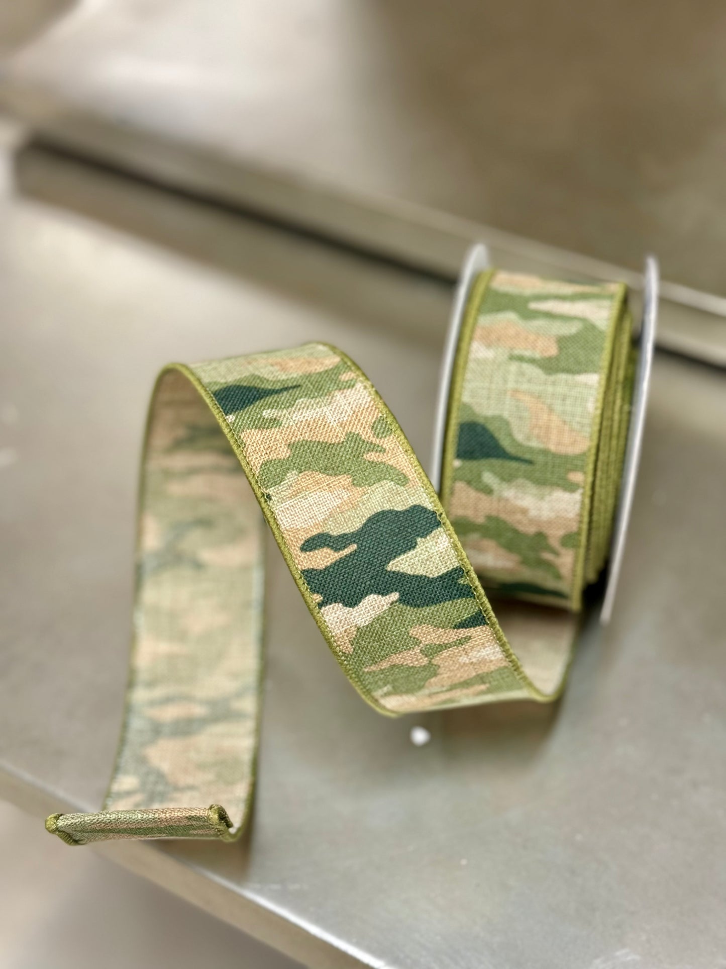 1.5 Inch By 10 Yard Camouflage Ribbon