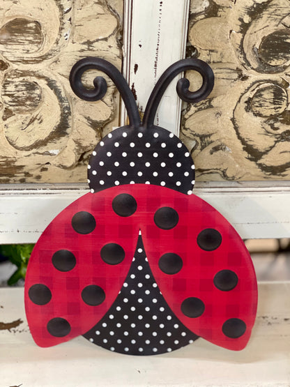 Metal Embosses Ladybug Sign Three Different Styles