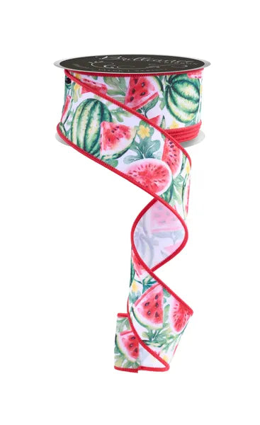 1.5 Inch By 10 Yard Watermelon Ribbon