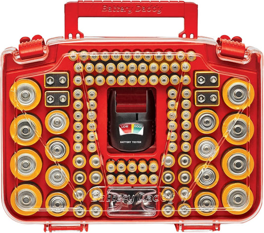 Ontel Battery Daddy Smart Battery Organizer Storage Case