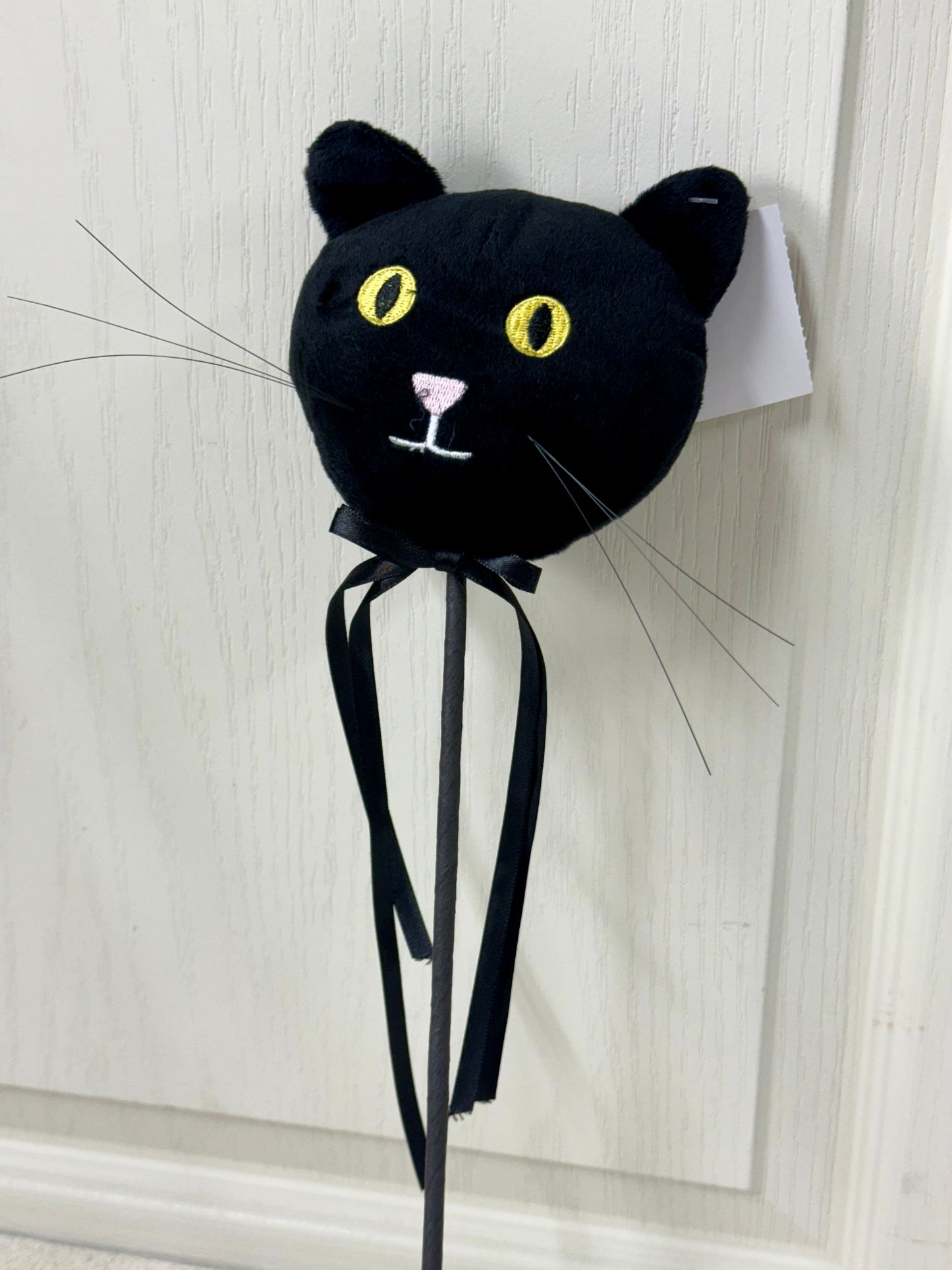 16 Inch Black Soft Fabric Cat Pick