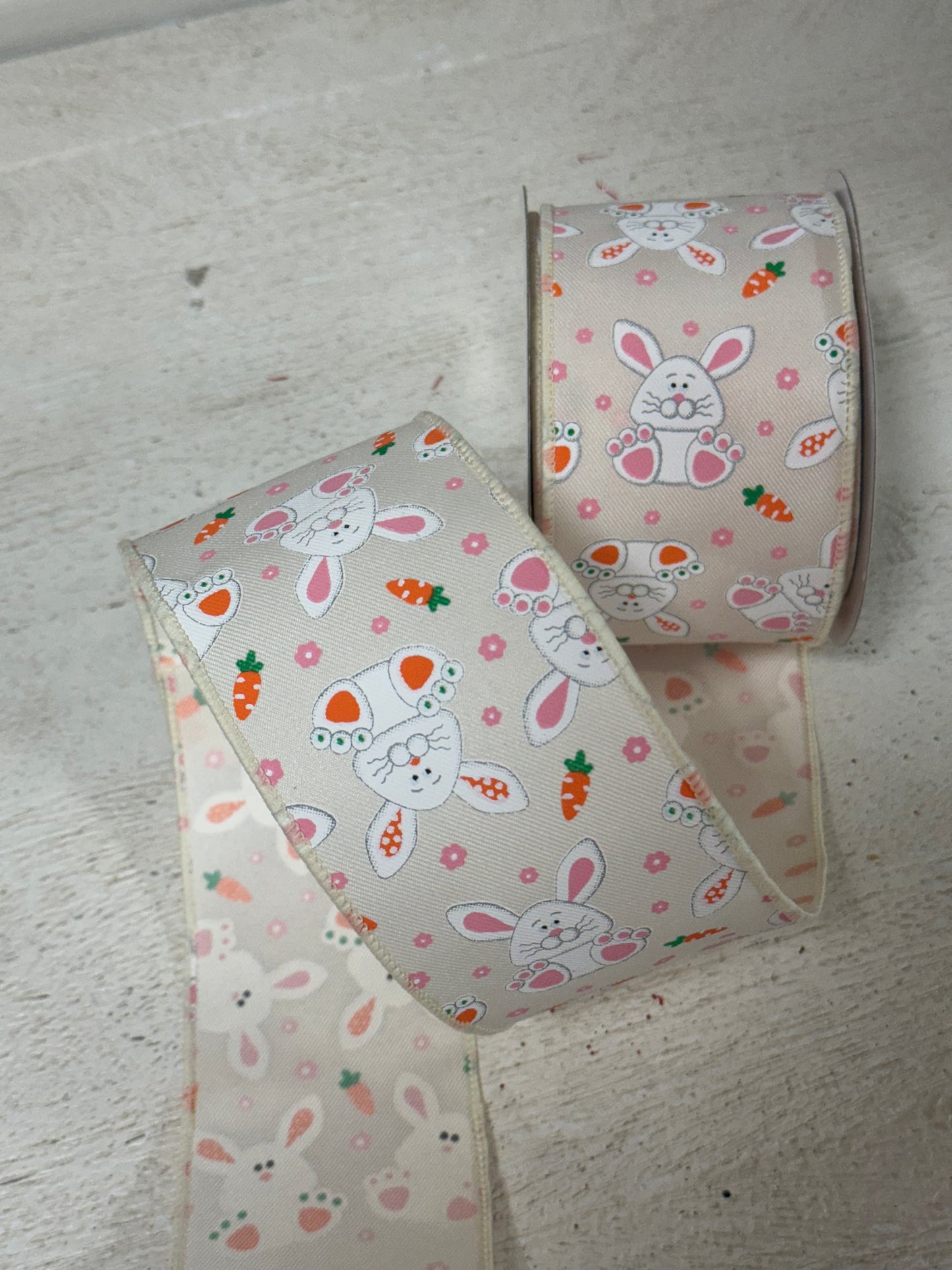 2.5 Inch By 10 Yard Playful Bunnies Ribbon