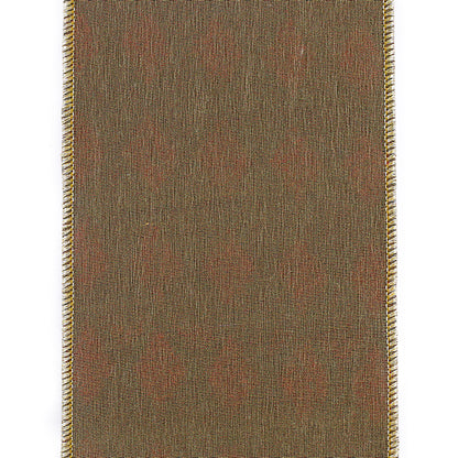 4 Inch By 5 Yard Diamond Velvet Jewel Deluxe Wired Ribbon