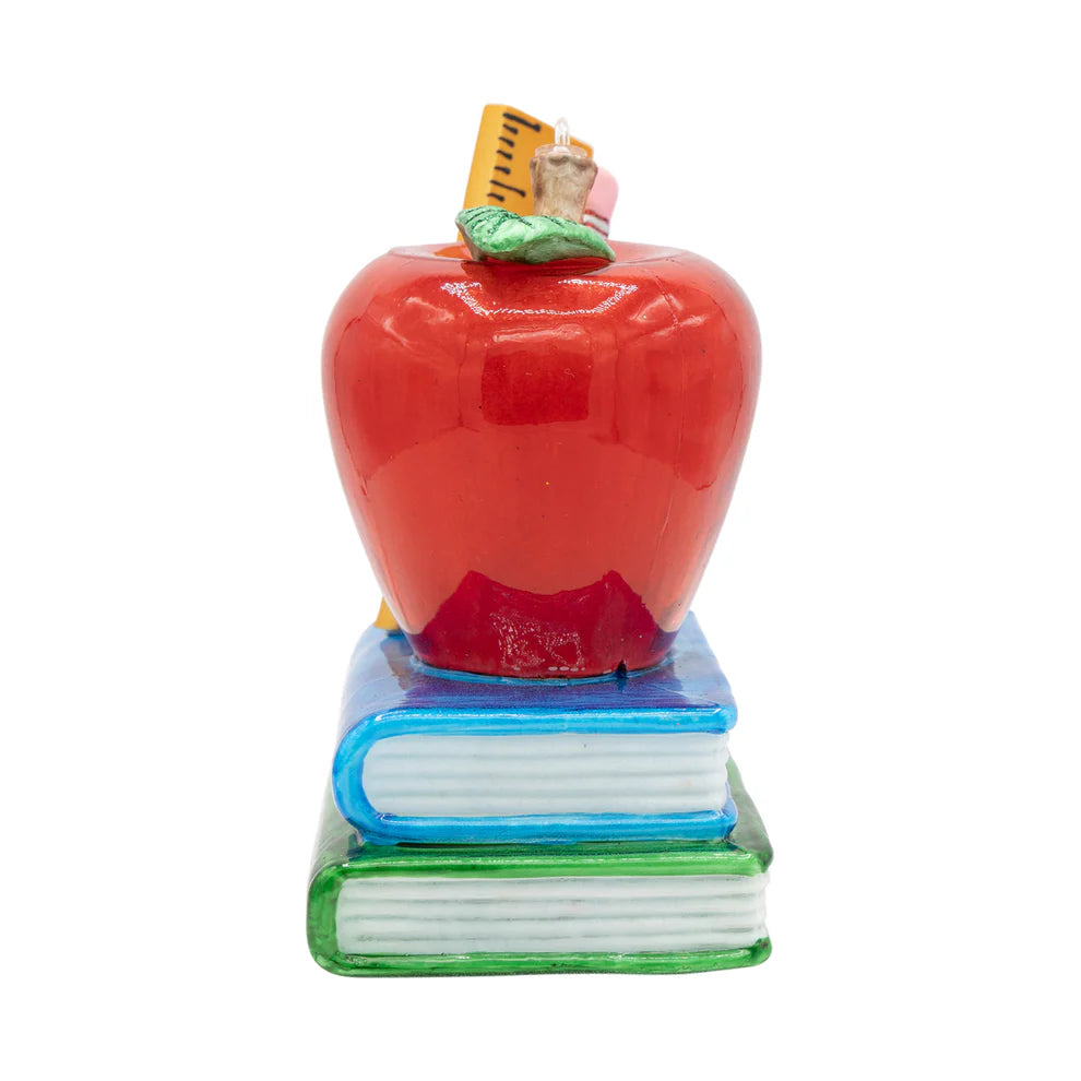 Kat & Annie Best Teacher Glass Ornament