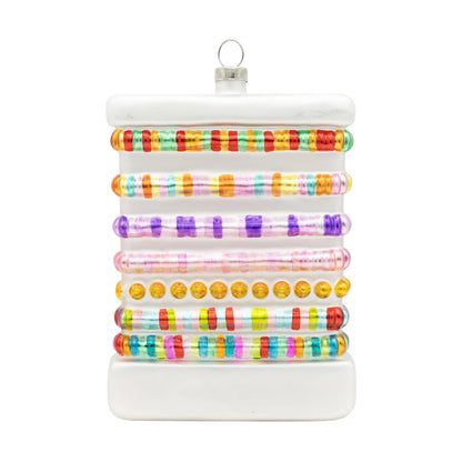 Kat & Annie Friendship Bracelets Glass Ornament