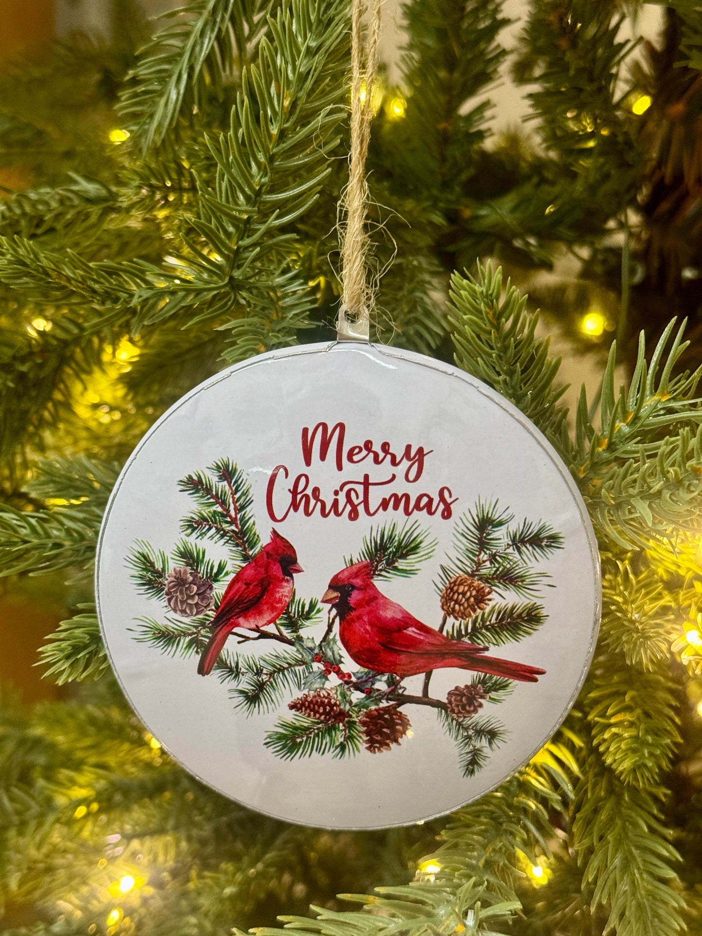 4.25 Inch Double Sided Cardinal Ornament