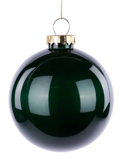 4.75 Inch Hunter Green Lacquer Ornament Ball