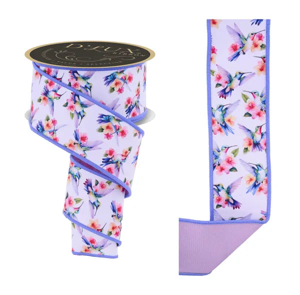 2.5 Inch By 10 Yard Hummingbird Ribbon