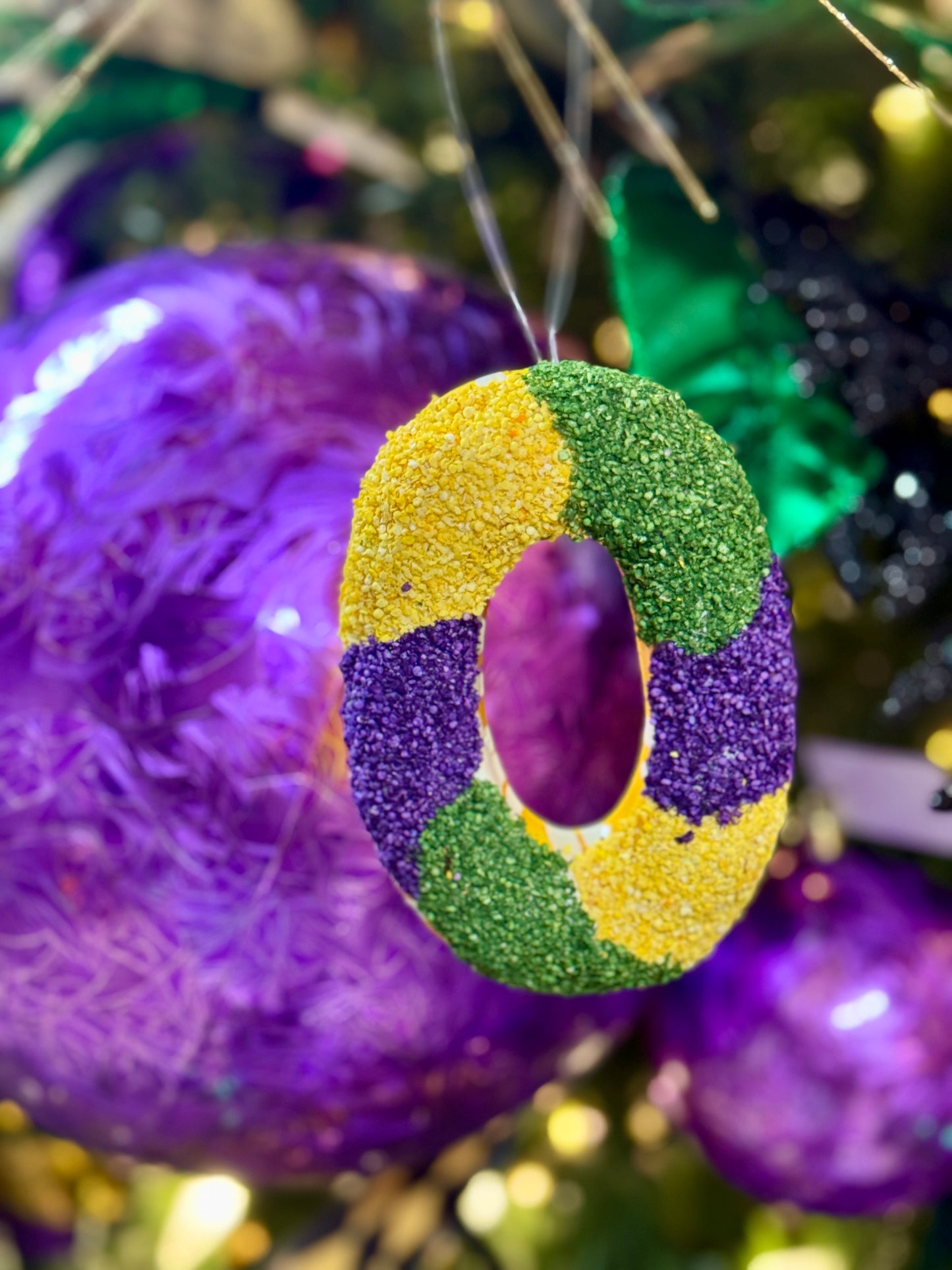 4.75 Inch Oval King Cake Ornament