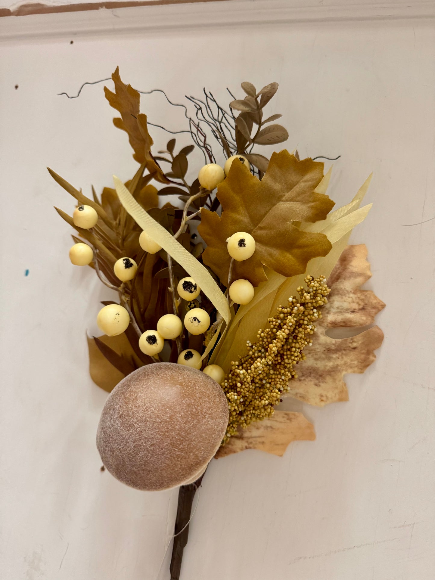 14 Inch Fall Mushroom Berry Pick