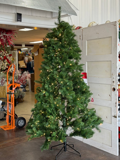 Home Accents Holiday 7.5ft Brookside Pine LED Pine Tree Open Box