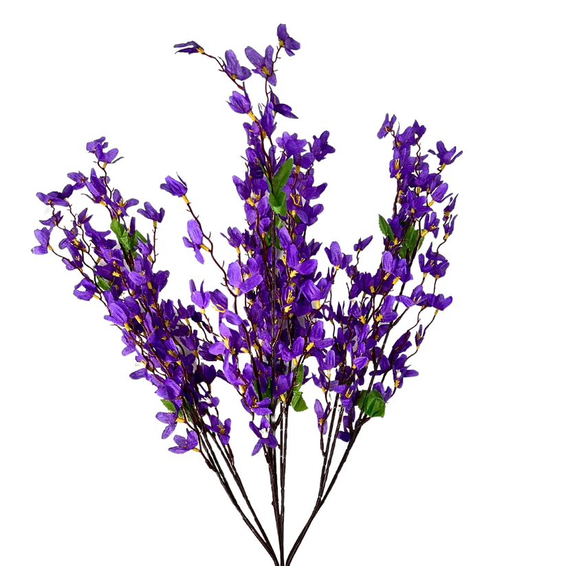 24 Inch Purple Star Blossom Bush