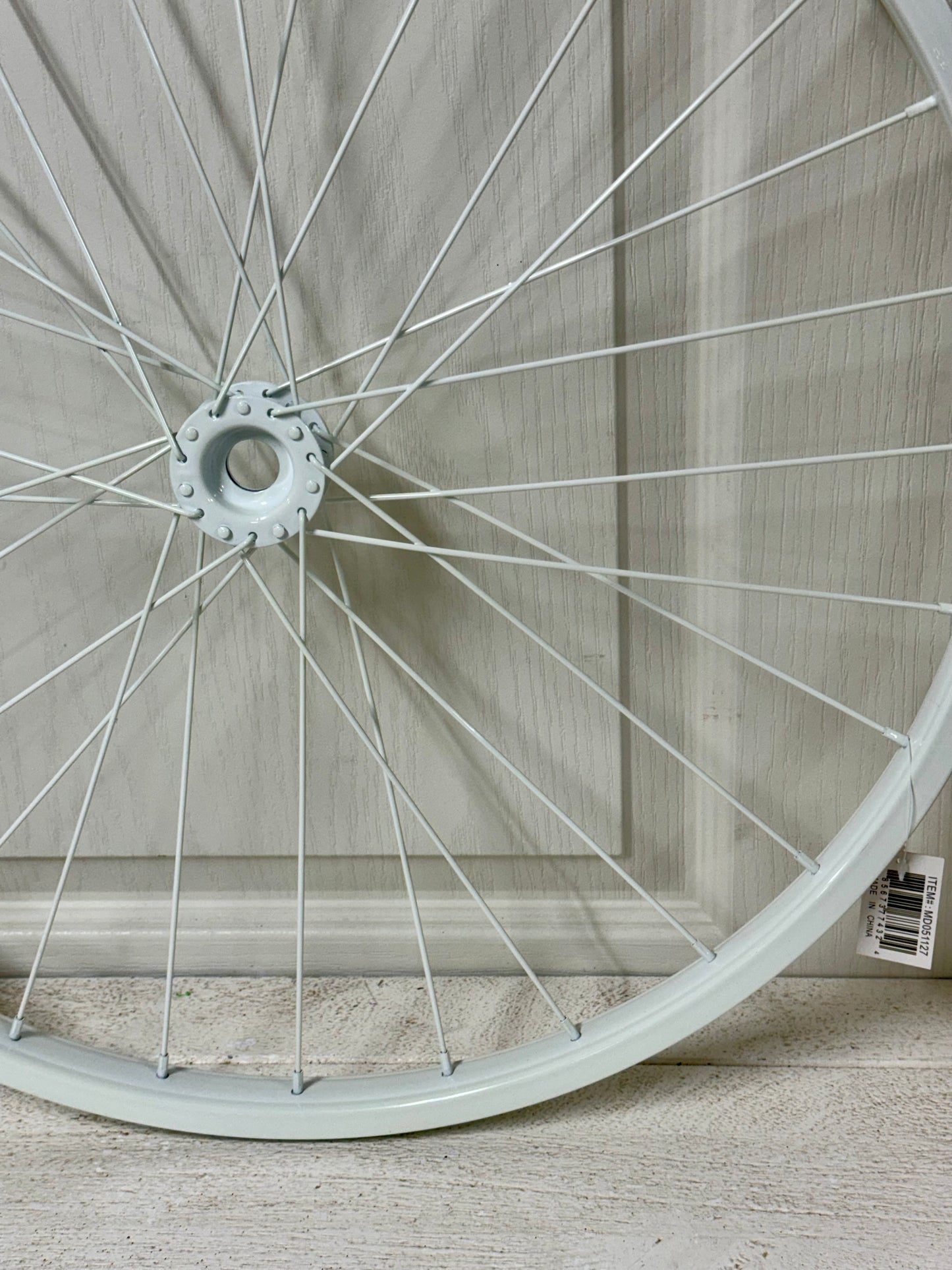 20 Inch White Decorative Bicycle Rim