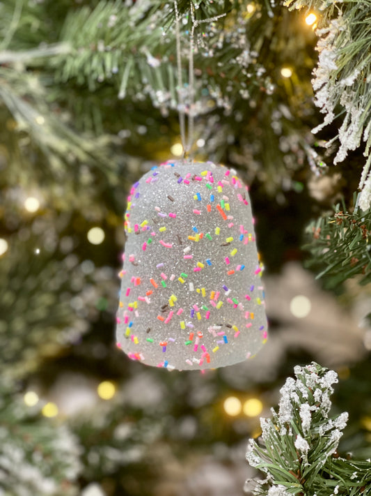 Set Of 6 Gumdrop Sprinkled Ornaments