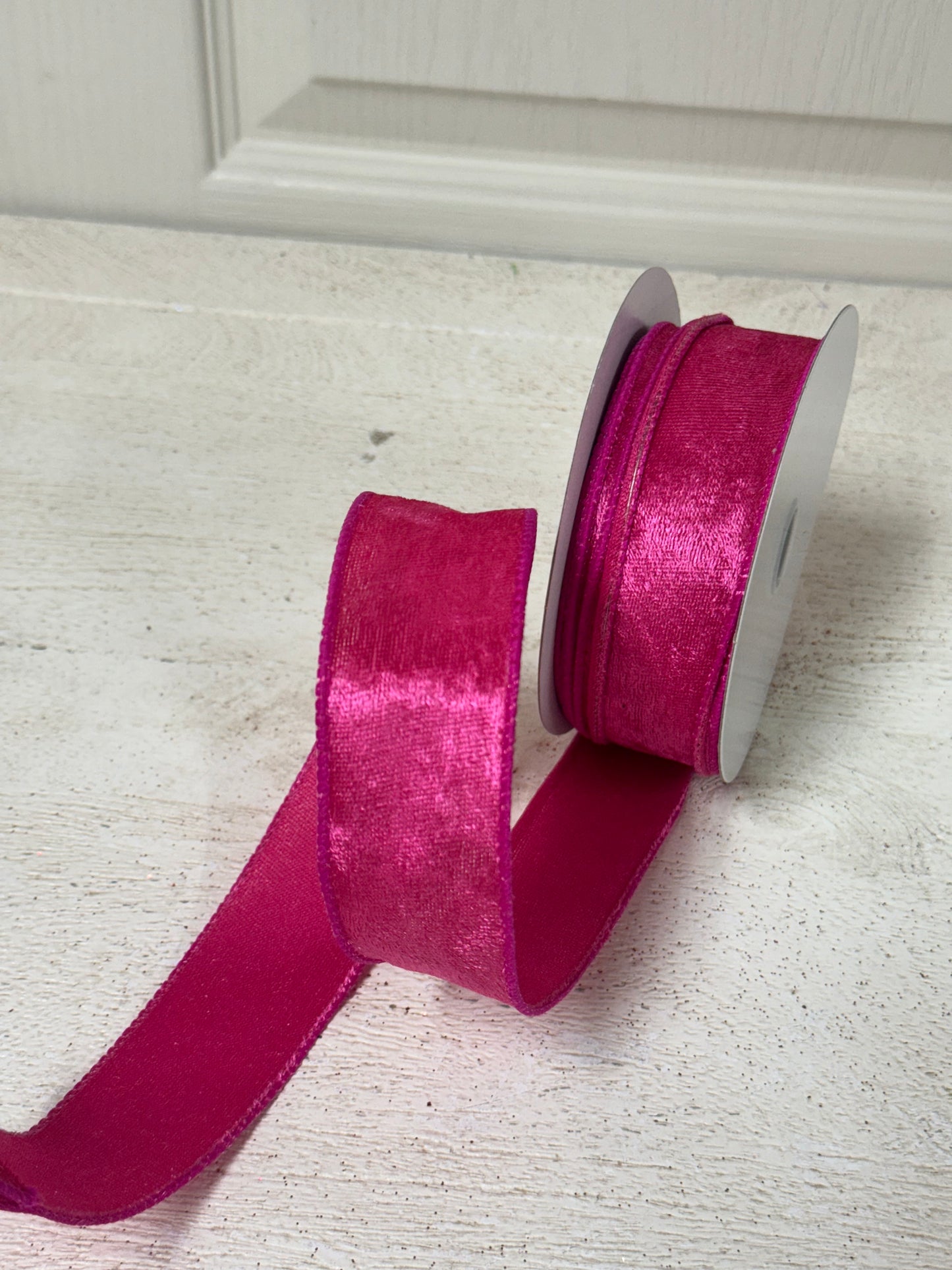 1.5 Inch By 10 Yard Fuchsia Lush Velvet Ribbon