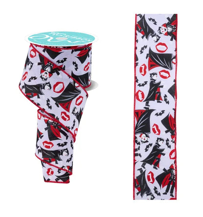 2.5 Inch By 10 Yard Vampires Ribbon