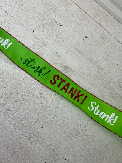 2.5 Inch By 10 Yard Stink Stank Stunk Ribbon