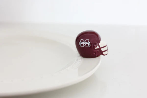 Nora Fleming Mississippi State Football Helmet Mini