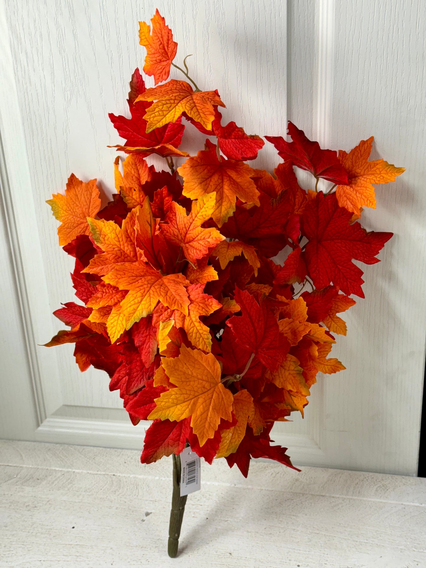 20 Inch Orange And Red Maple Leaf HG Floral Bush