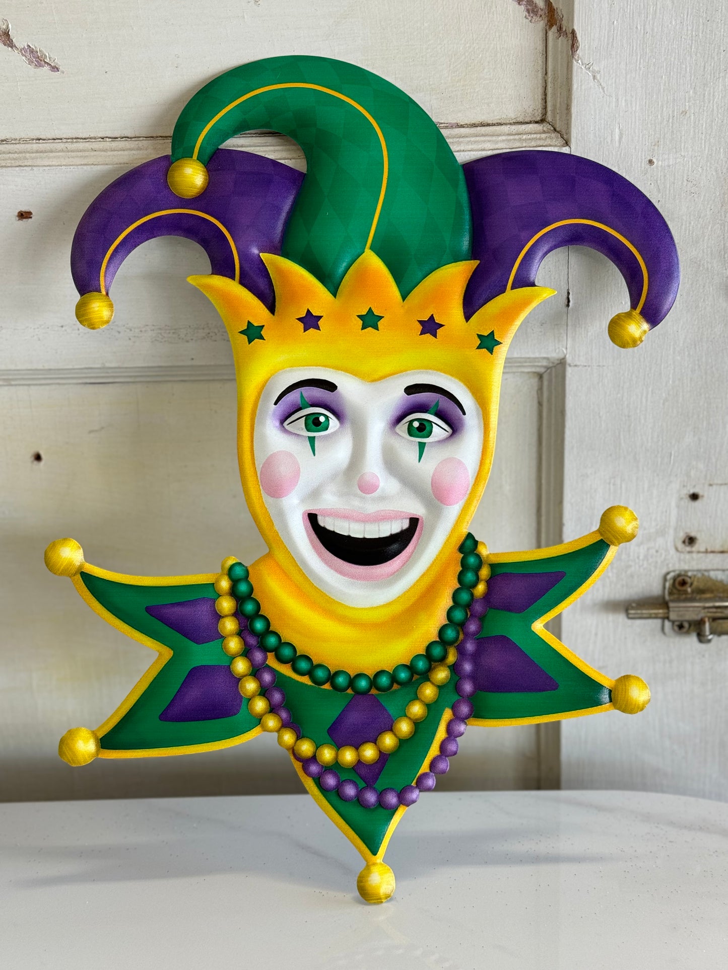 15 Inch Mardi Gras Jester Sign