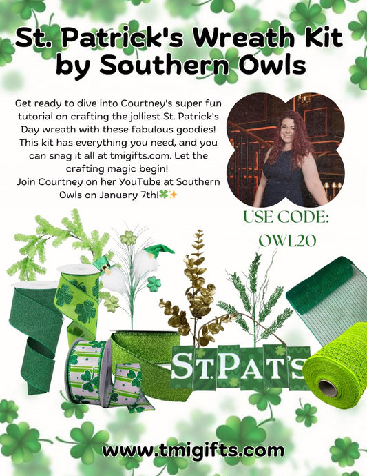 St. Patricks Wreath Kit By Southern Owls