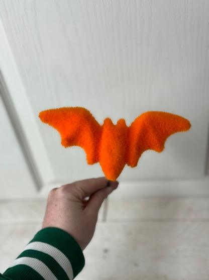 7 Inch Orange Flocked Bat Pick