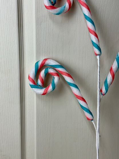 29 Inch Pastel Candy Cane Spray