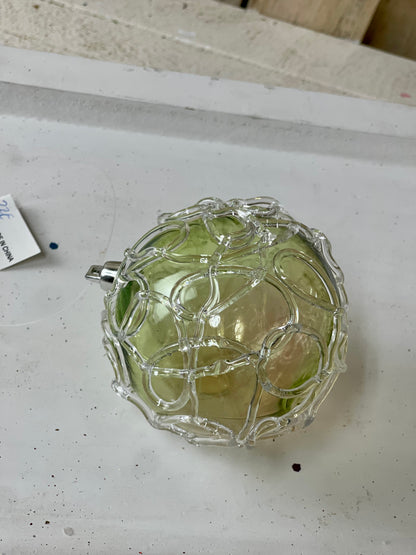4 Inch Green Acrylic Ornament Ball