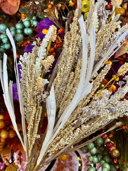 22 Inch Fall Berry And Pampas Bush