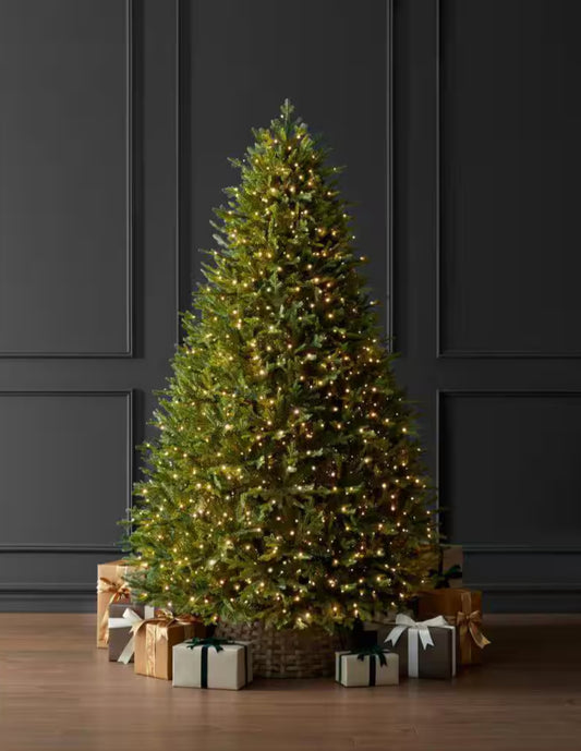 Home Decorators Collection 7.5 Foot Eastcastle Twinkling Balsam Fir LED Pre-Lit Artificial Christmas Tree Open Box